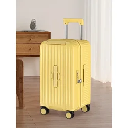 Multi-functional new Suitcase large capacity 30 inch PC zipper style trolley Case with cup and phone holder Rolling Luggage