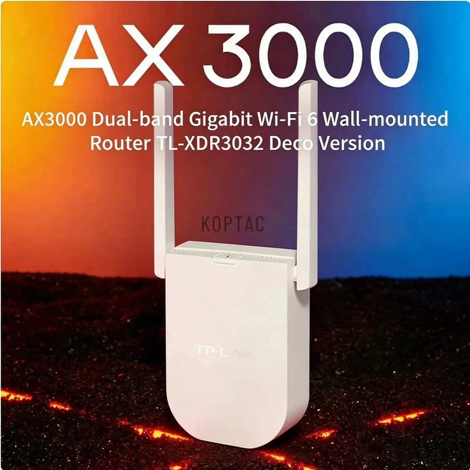 TP-Link TL-XDR3032 AX3000 WiFi6 Router EasyMesh Wireless Range Extender Dual Band Gigabit Ethernet Wall-Mounted Internet Repeat