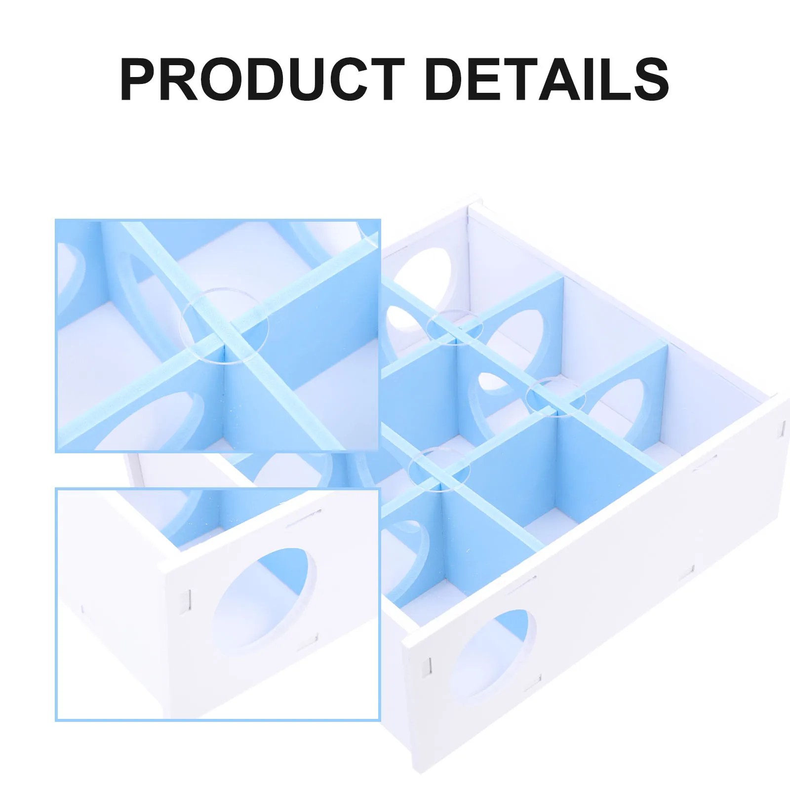 

Hamster Maze Toy Small Animals Labyrinth Blue Pet Exercising Hidden House Acrylic Material Fun Safe Resistance Bite Scratch Play