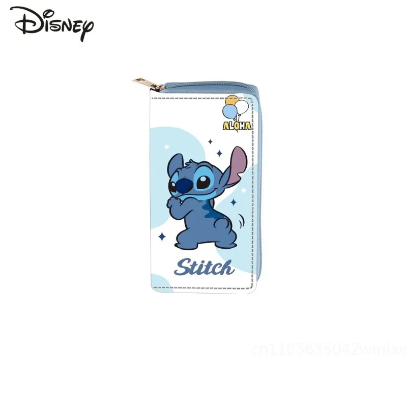 Stitch 2025 New Long Wallet Fashionable and High-quality PU Women's Multifunctional Card Bag Cartoon Versatile Women's Wallet