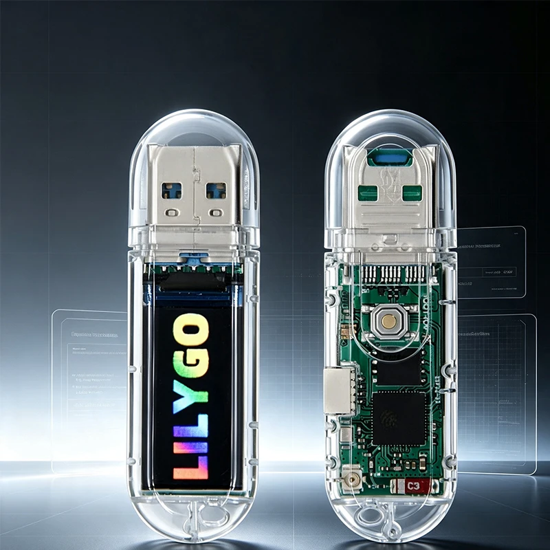 lilygo-t‑dongle‑s3-esp32‑s3-開発ボード-096インチ-st7735-ips-lcd-80×160-wifi-bluetooth5-tfカードスロット-arduino-diy-iot用