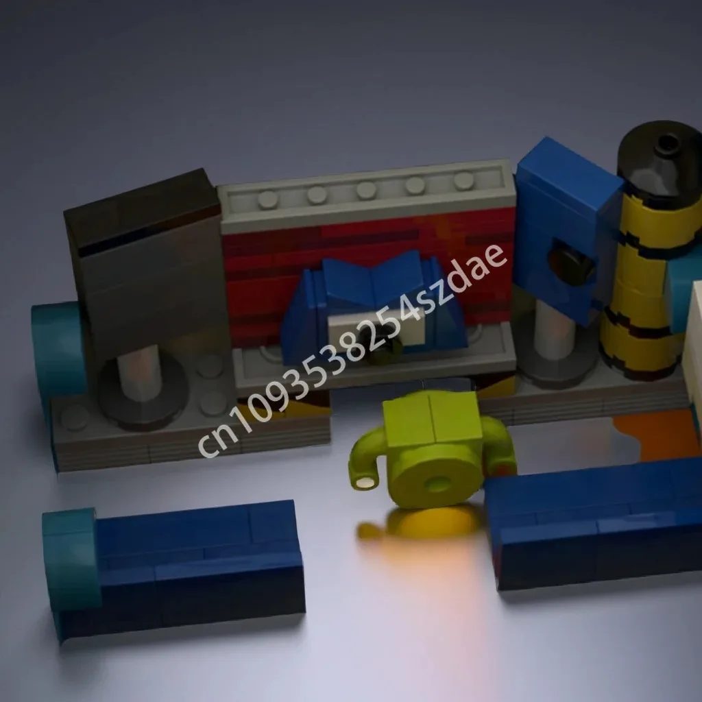 

1370 шт. MOC кондитерские изделия расширение Deluxe Main Street США Disneying строительные блоки дети DIY строительство подросток