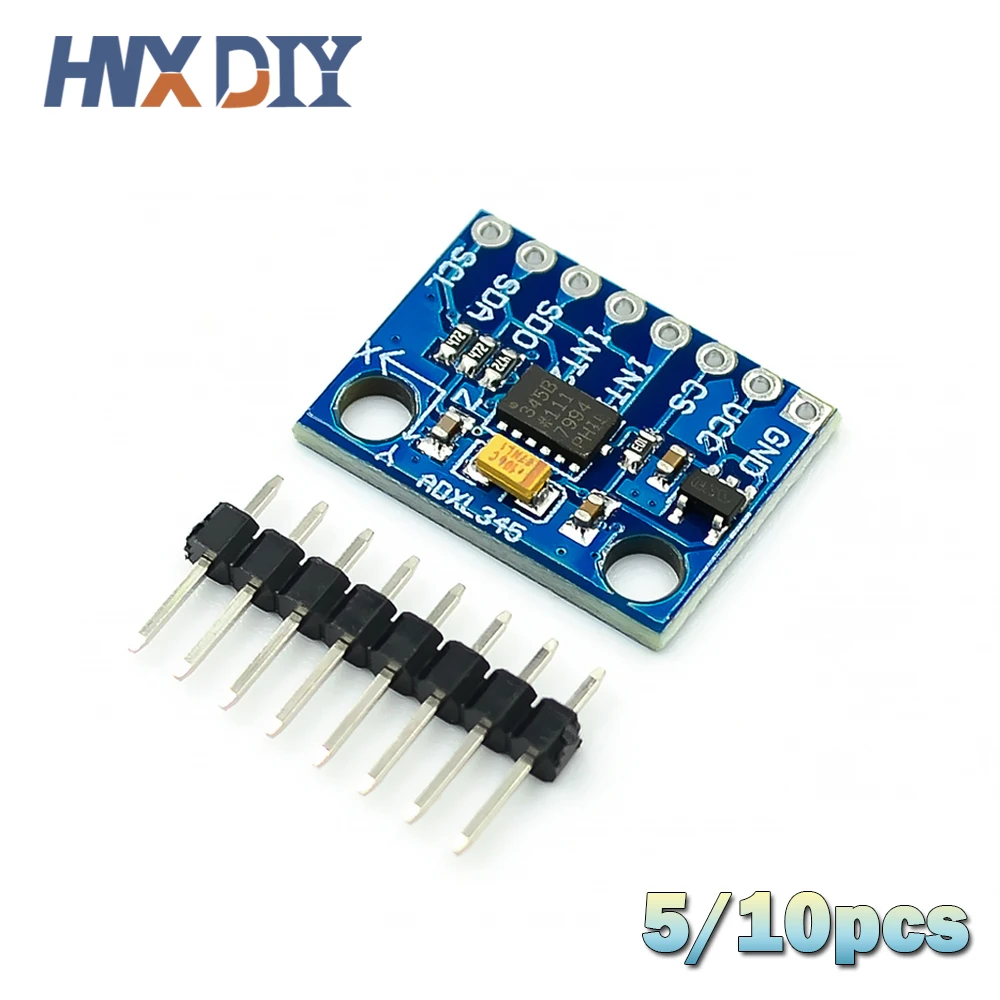 5/10pcs GY-291 ADXL345 Digital Three-axis Acceleration of Gravity Tilt Modul IIC SPI Communication Protocol Transmission GY291