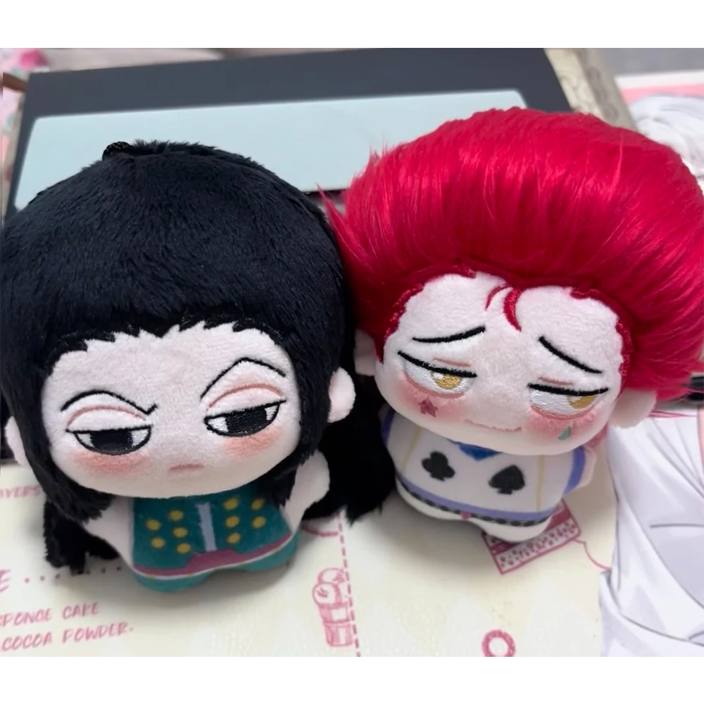 Anime Plush Toys Hisoka Illumi Zaoldyck Plushie Stuffed Cotton Doll Cute Soft Anime Figure Model Pendant Keychain Gift For Fans