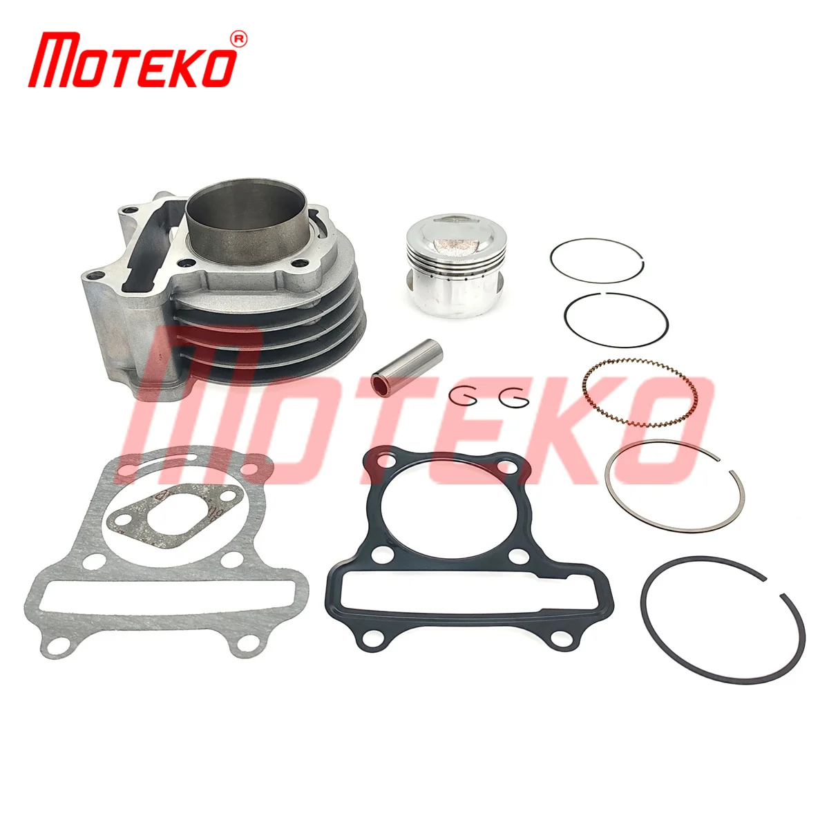 BX15120352 GY6 120CC 52MM BIG BORE CYLINDER AND CONVEX PISTON KIT 13MM PIN SCOOTER ENGINE PARTS FOR 139QMB CHINESE SCOOTERS ATV