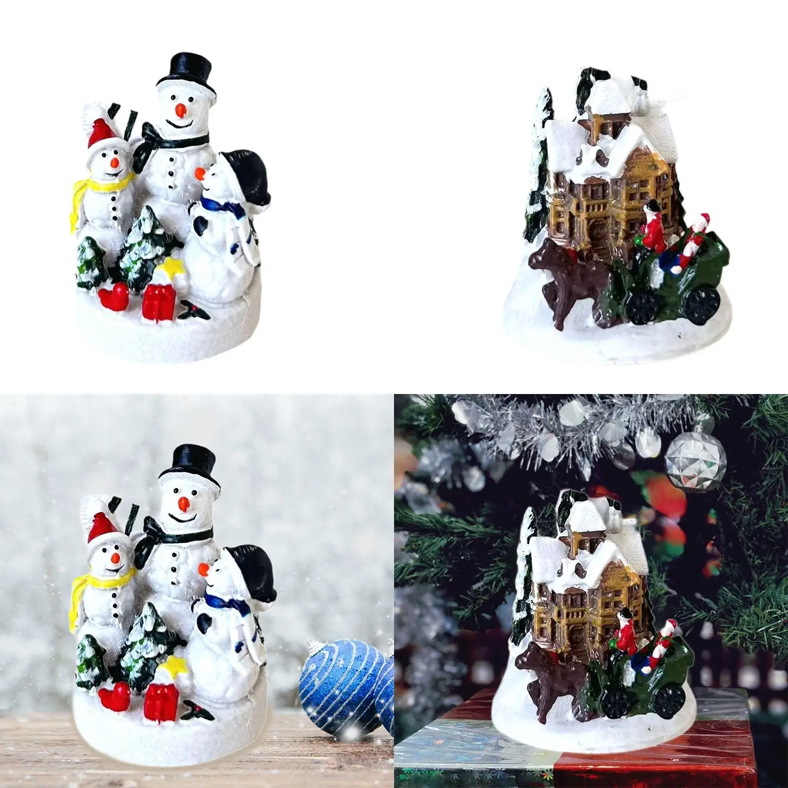 Christmas Decoration Sculpture Gift Collectible Arts Christmas Figurine for