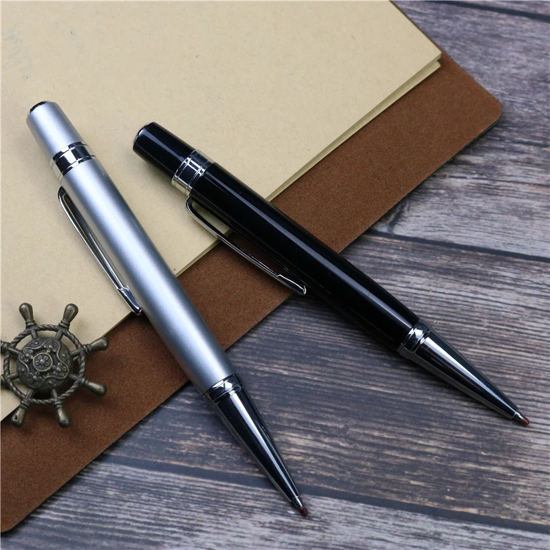 Portable Metal Rollerball Pen meeting minutes signature black Metal Short Neutral Black Refill