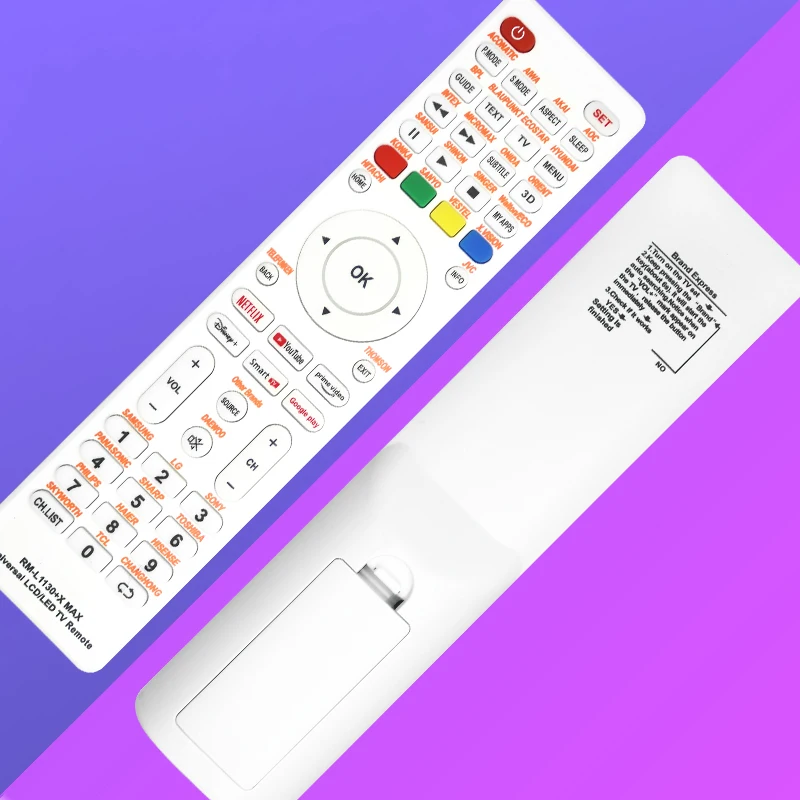 RM-L1130+X MAX Universal Spare Remote Control, Compatible with All Brands of TVs Including RM-L113+12, RM-L1130+8, RM-L1130+X.