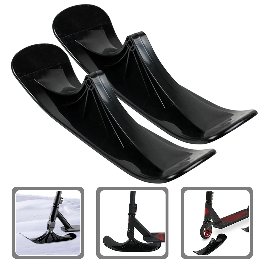 

1 Pair Premium Pe Scooter Snowboard Smooth Edges Easy Install Outdoor Winter Sled Snow Sledding Equipment