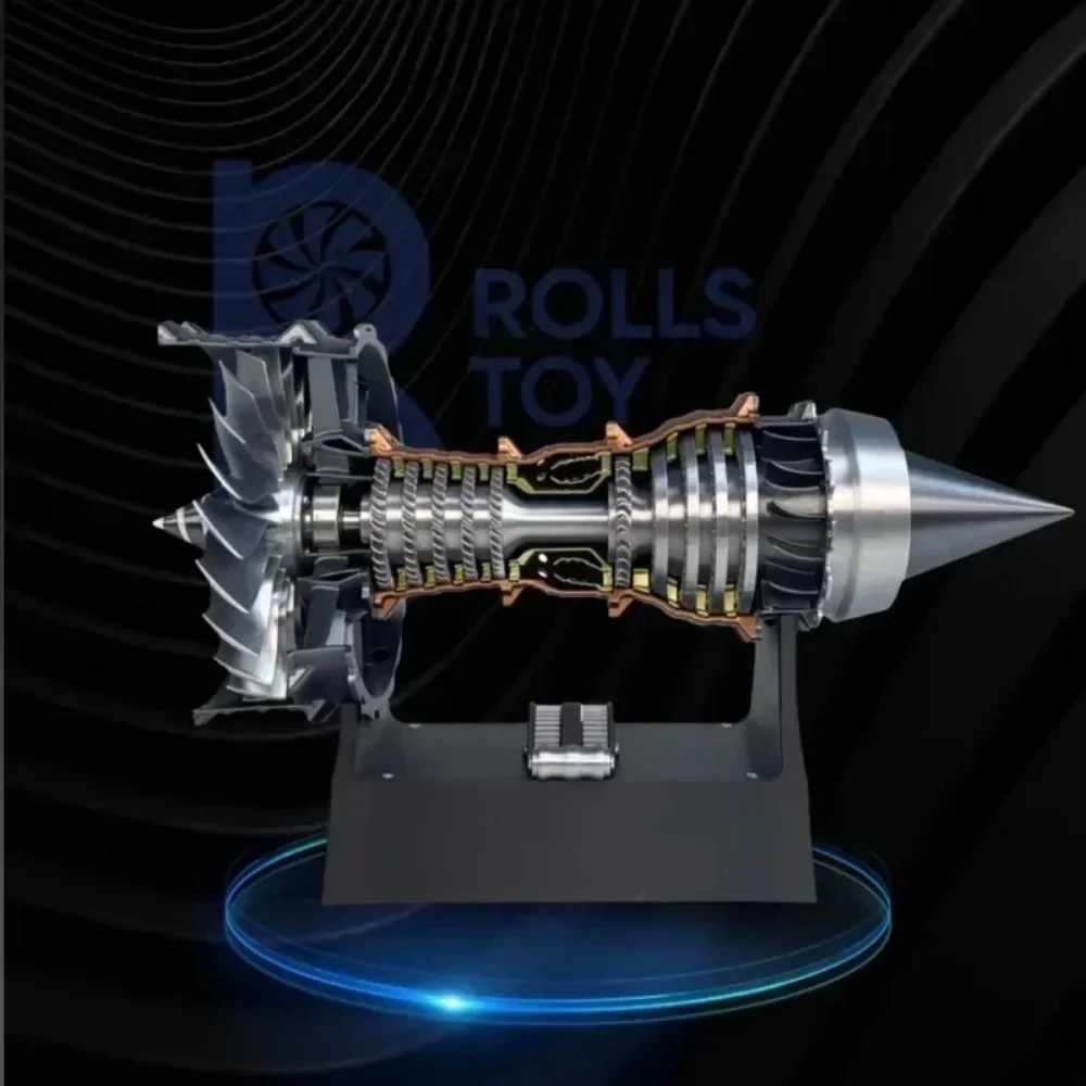 Rollos brinquedos a380 TR-900 aviação turbofan aeronave jato figura de ação motor montado modelo ciência aeronaves brinquedos menino presentes