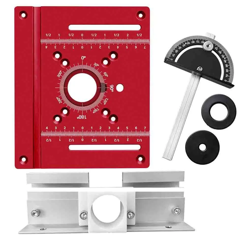 [NEWA64Z!】 Mounting Plate Universal Aluminum Alloy Router Table Insert For Woodworking Router& DIY Carpentry Projects