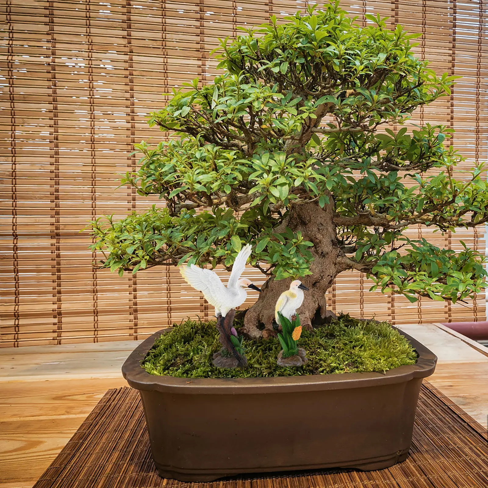 2 Peças Escultura de Resina Es - Bonsai Garden Landscape Design avaliação e preço