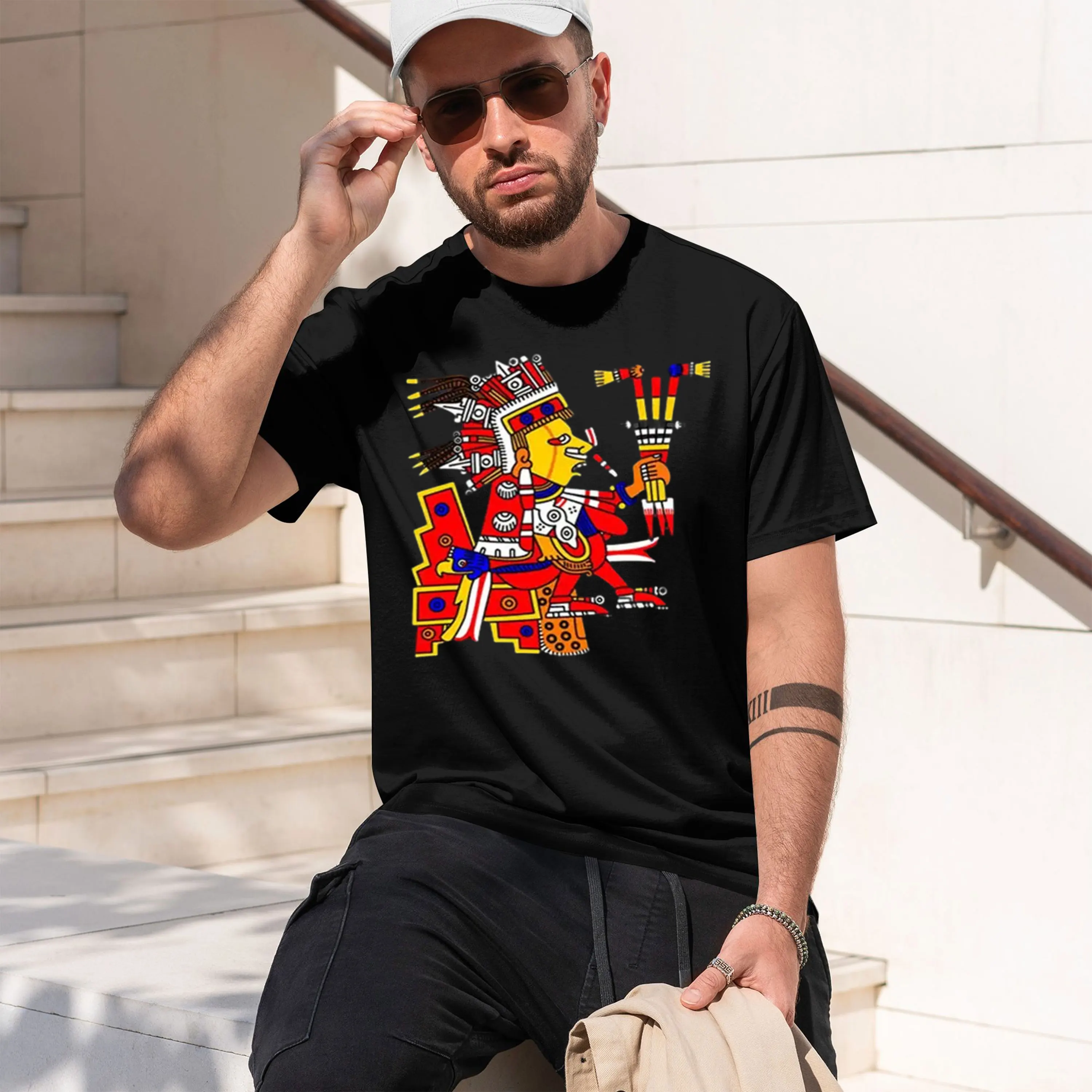 Aztec Tlc Women and Men T-Shirt Mythology Shirt Aztec s Summer Goth Tee-shirt Ancient Mayan Tee Aztec Clothing 2026 New Model Me