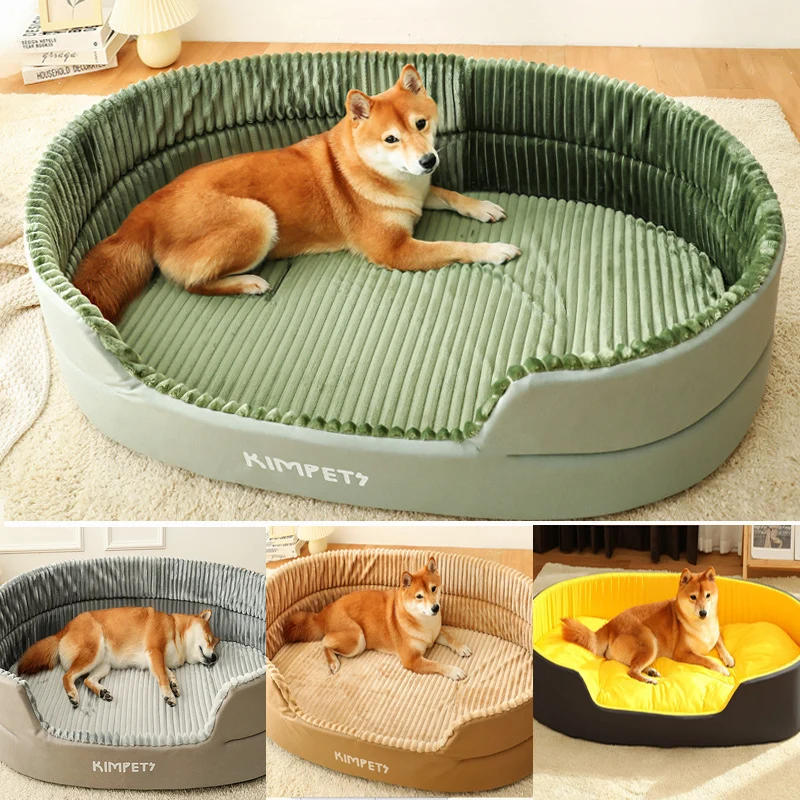 Double Sided Dog Bed Big Size Extra Large Dogs House Sofa Kennel Soft Fleece Pet Dog Cat Warm Bed S-3XL pet accessories