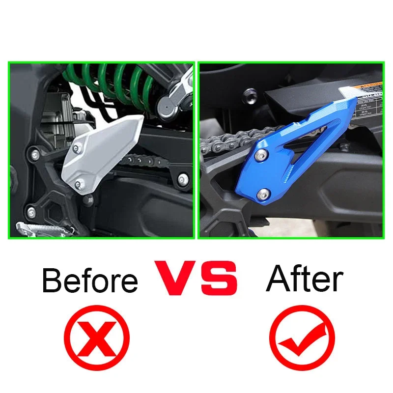 Reposapiés para motocicleta, placa de protección del Pedal delantero, bloque anticaída, accesorios de bisel frontal para Kawasak
