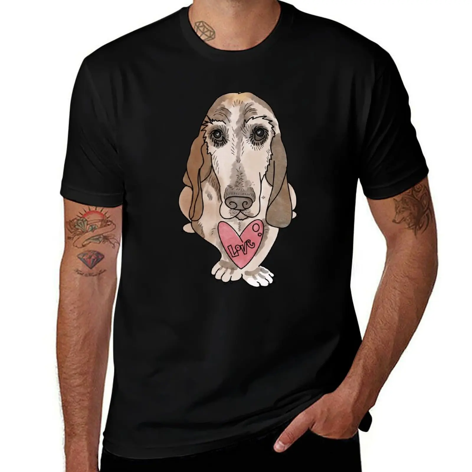 Charlie Hound Dawg T-Shirt Lightweight Print T-Shirt