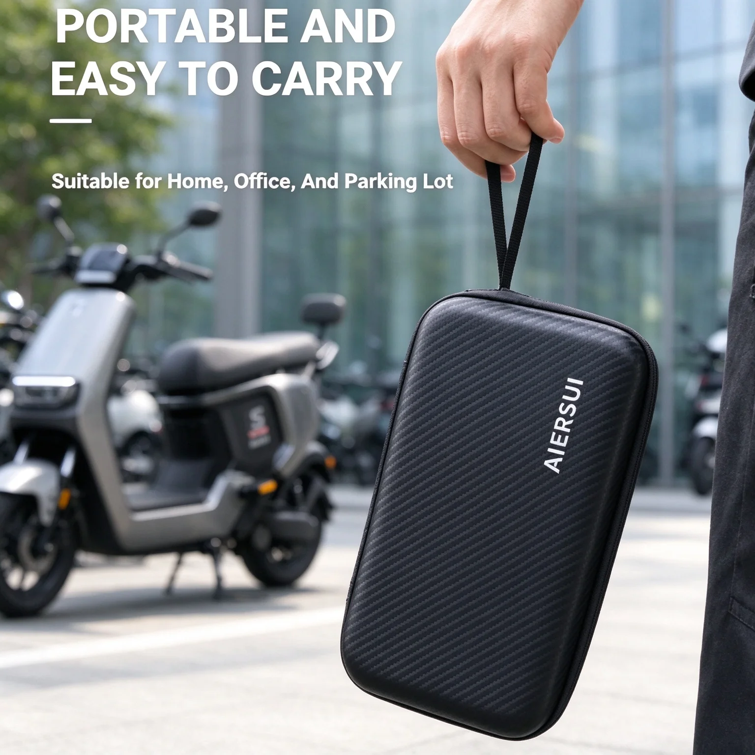 Carrying Case for Car Charger, Portable Storage Bag Hard Shell Protective Travel Organizer Pouch for USB Charger Adapter Cable