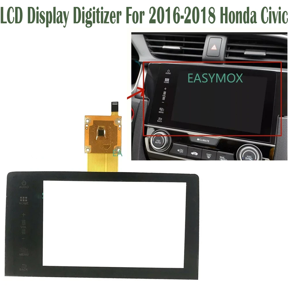 

39710-TBA-A11 LCD Display Digitizer For 2016-2018 Honda Civic Radio Multimedia Navigation Touch Screen Repairment