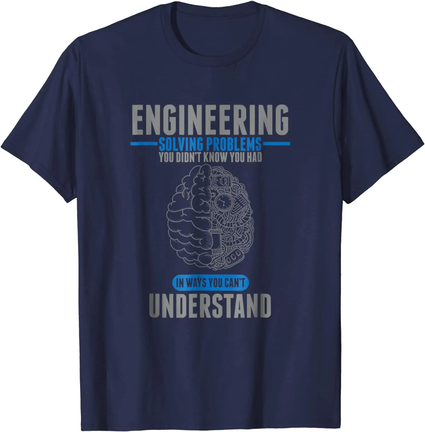 Engineer Solving Problems Funny Engineering T-Shirt Crazy Tops Rock Paper Scissors Table Cool Hip-Hop Men Boy Streetwear Gym Tee