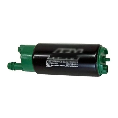 Imagen 2 del producto Para AEM alta calidad 50-1200 50 1200 bomba de combustible IN-TANK de alto flujo E85/compatible 340LPH (entrada de apagado) con pegatina 501200