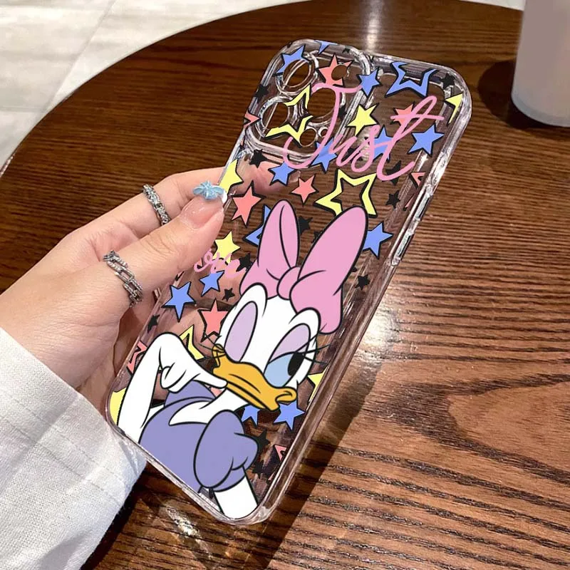 

Mickey Minne Donald Duck Cute For Apple iPhone 17 16 15 14 13 12 11 Air Pro Max Plus Mini Transparent Soft Phone Case