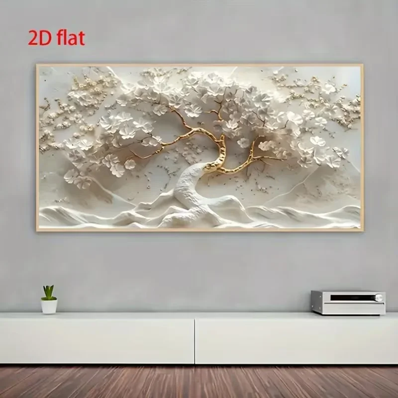 Multiple sizes 1pc frameless  Large size Canvas Painting, 1pc Tree Of Life By Gustav Klimt Landscape Wall Art Canvas Scandinavia