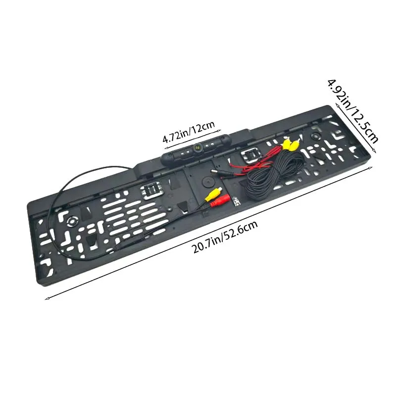 HD Car Rear View Camera EU License Plate Frame Reverse Camera Wide Angle Waterproof Night Vision Fits for Parking Monitor GPS