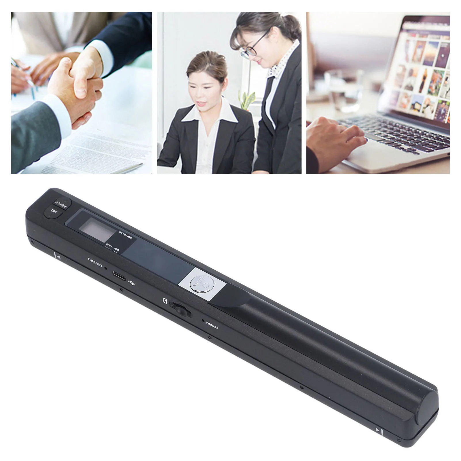 

Ручной сканер документов Портативный сканер PDF и JPG HD сканирование USB 2.0 8,27 дюйма с компакт-диском для фотографий