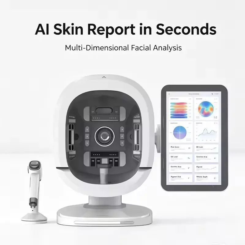 AI 3D Panorama AI  Analysis Machine for  Salon &  Care Center Facial Moisture  Tone Test