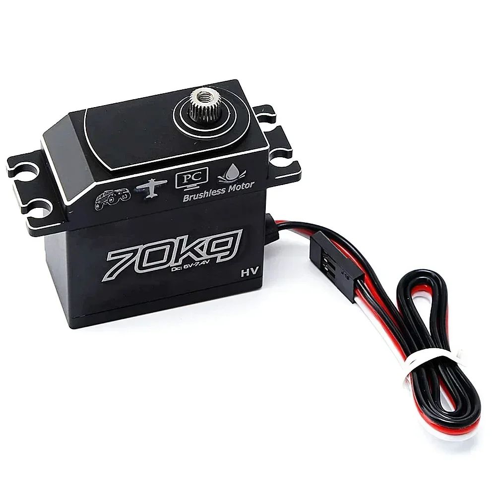 

GX3370BLS 70KG Digital Servo IP67 Waterproof Steering Servo Brushless Motor Servo for 1/8 1/5 RC Car Crawler RC Boat Airplane