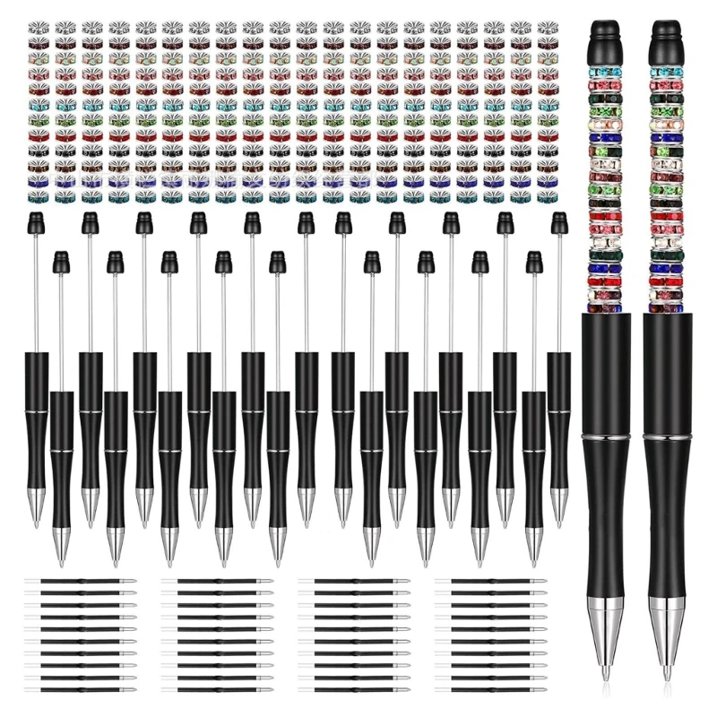 

DIY Beaded Pens Plastic Beadable Pens Office School Supplies Bead Ballpoint Pens