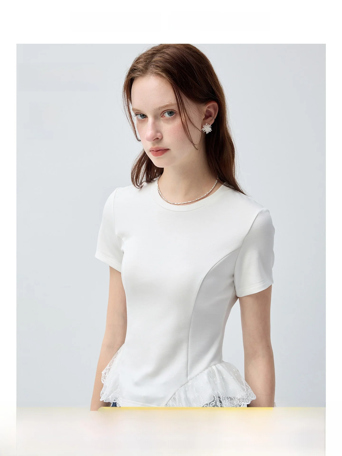 

plus Size Women's round Neck T-Shirt Slim Fit Short Sleeve Casual Style Breathable Summer Top for Plump MM Fashionable Versatile