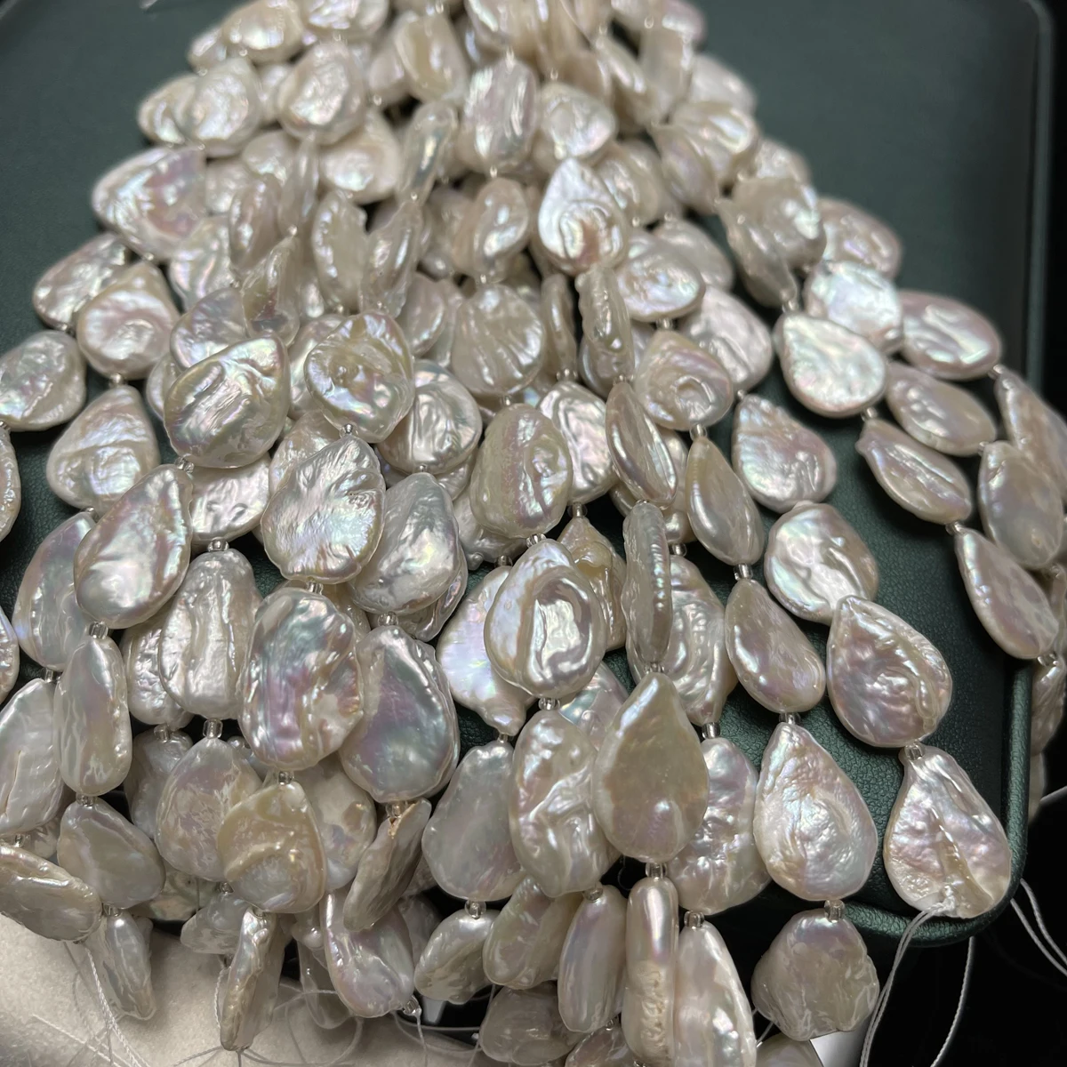 White Pearl Natural Freshwater Drop-Shaped Pearl For Jewelry Making DIY Necklace Earrings Bracelet Accessory Length 18cm