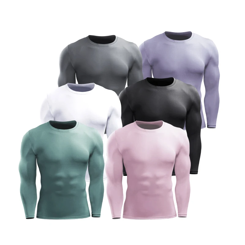 

Men Women Compression Running Long Base T Shirt Fitness Sport Basketball Football Skiing Training Gym Bottom Clothes B5021