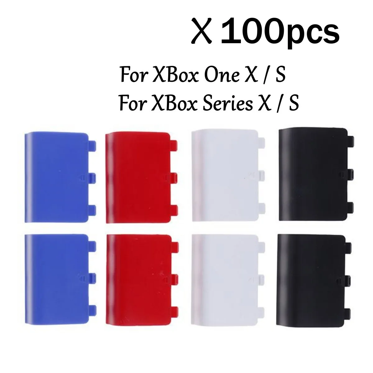 100pcs Replacement Housing Door Cover for Xbox One Series X S Controller Battery Shell Lid Back Case White Wholesale