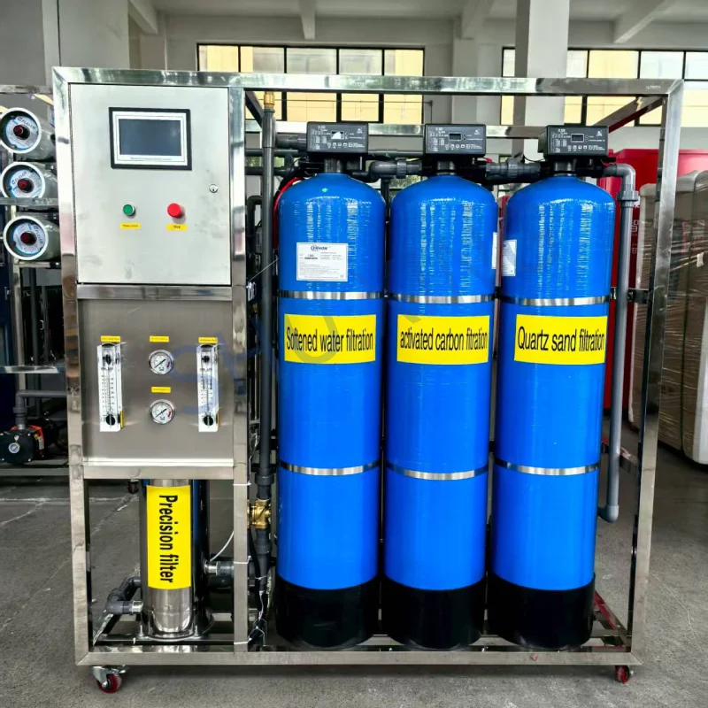 1000 LPH 2000LPH sand filter, carbon filter, softener, pretreatment system 4040 RO membrane, drinking water treatment equipment
