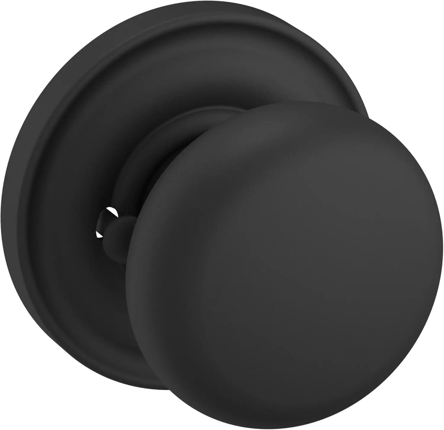 

5015.Priv 5015 Privacy Door Knob Set With 5048 Rose From The Estate Collection - Satin Black