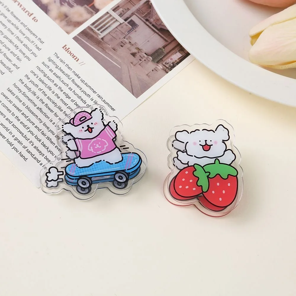 Wholesale Custom Photo Goods Acrylic Cute Clear PP Clips Organizers Stationery Decorative Gifts For Students & Office Use