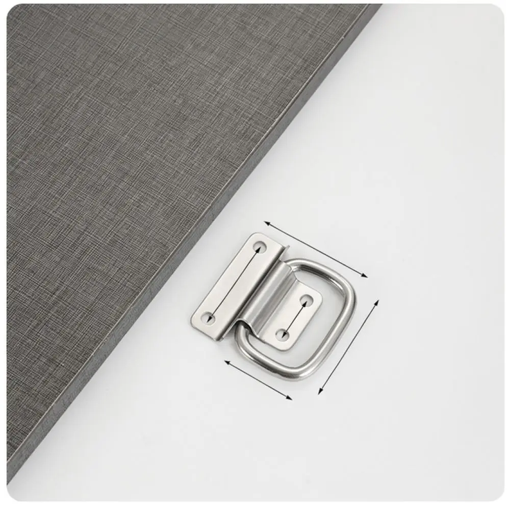 Durable Stainless Steel Folding Handle Industrial Case Pull Hardware Storage Box Equipment Tool Flush Carry Grip view 6