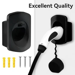 EV Type 2 Charger Sturdy Holder Wall Mount Electric Car Charging Cable Organizer Electric Car Charger Holder EV Cable Socket
