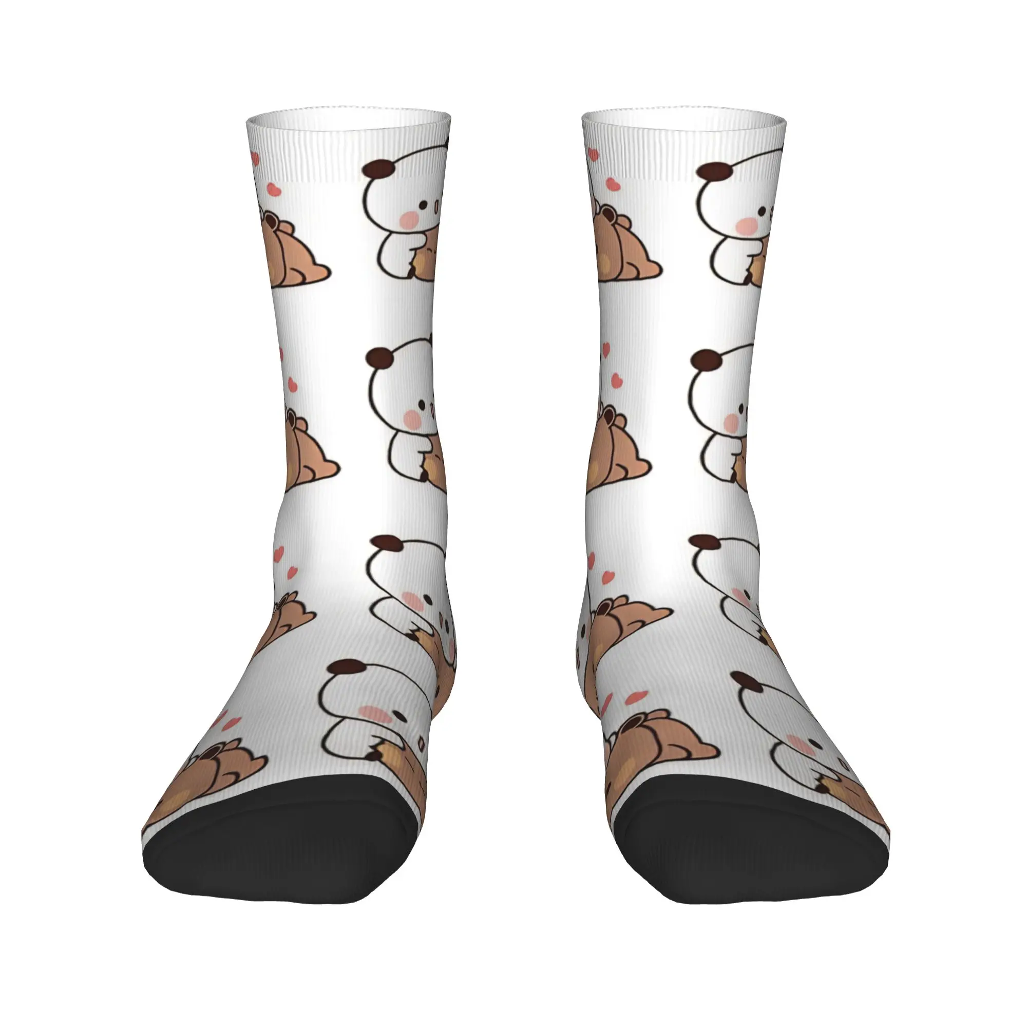 Bubu Dubu Cuddling   Stockings Couple  Socks Soft Breathable Vintage Socks Spring Climbing Anti Bacterial Pattern Socks Gift