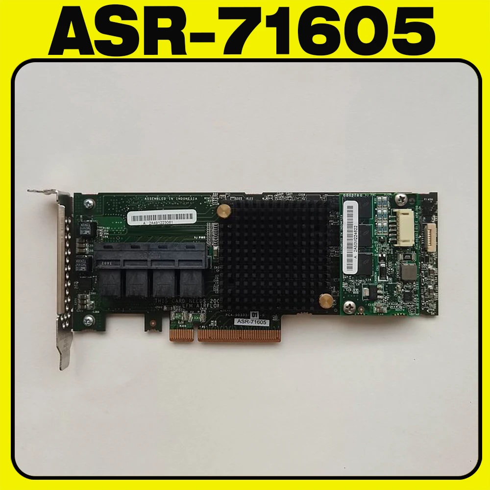 ASR-71605 1G HBA Passthrough array card 6G/s four-port expansion with 32 disk slots ASR-71605