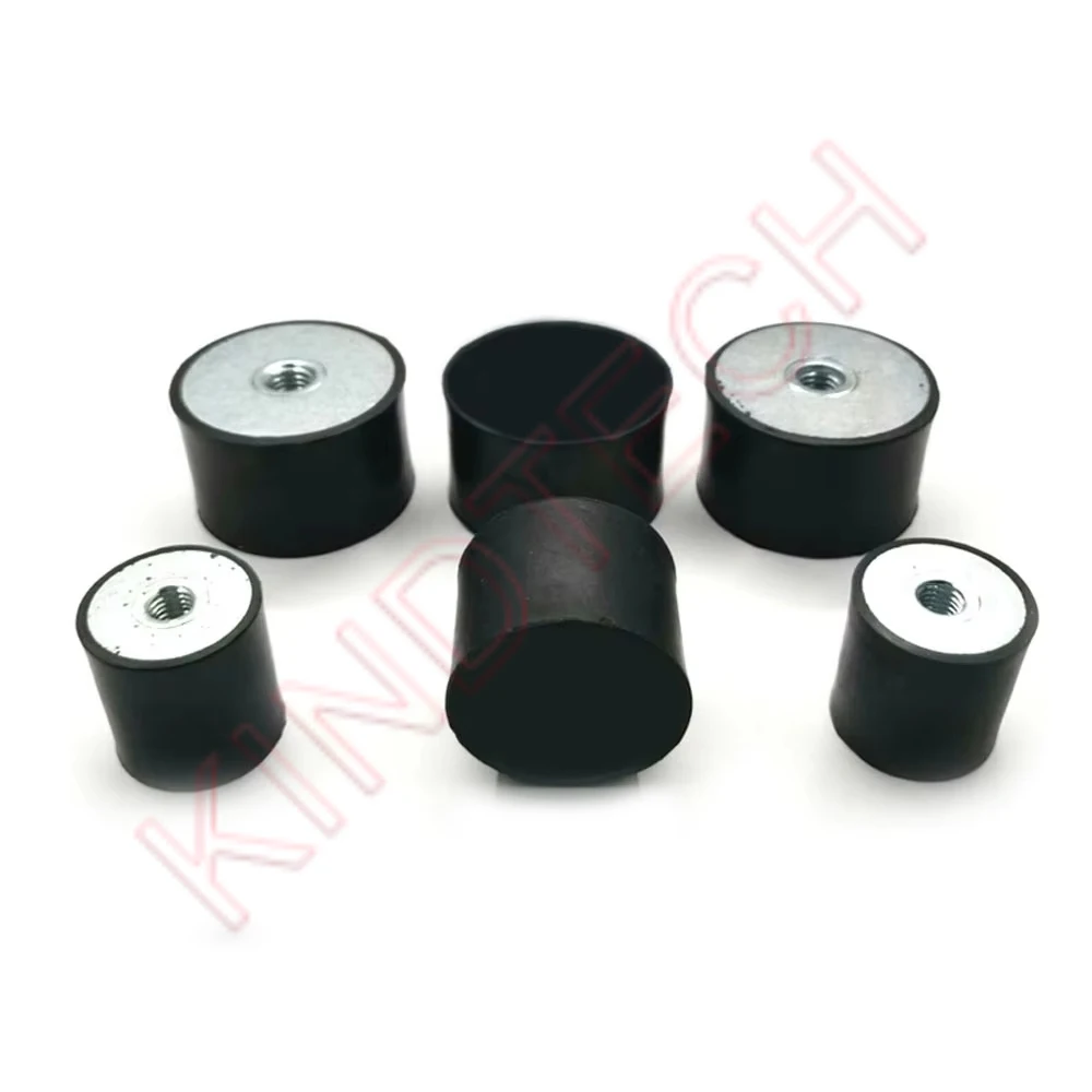 1-10Pcs Single Thread Female-End M3 M4 M5 M6 M8 M10 M12 M16 M20 Rubber Shock Absorber Isolation Mount DE-Type Damper Dia 8-150mm