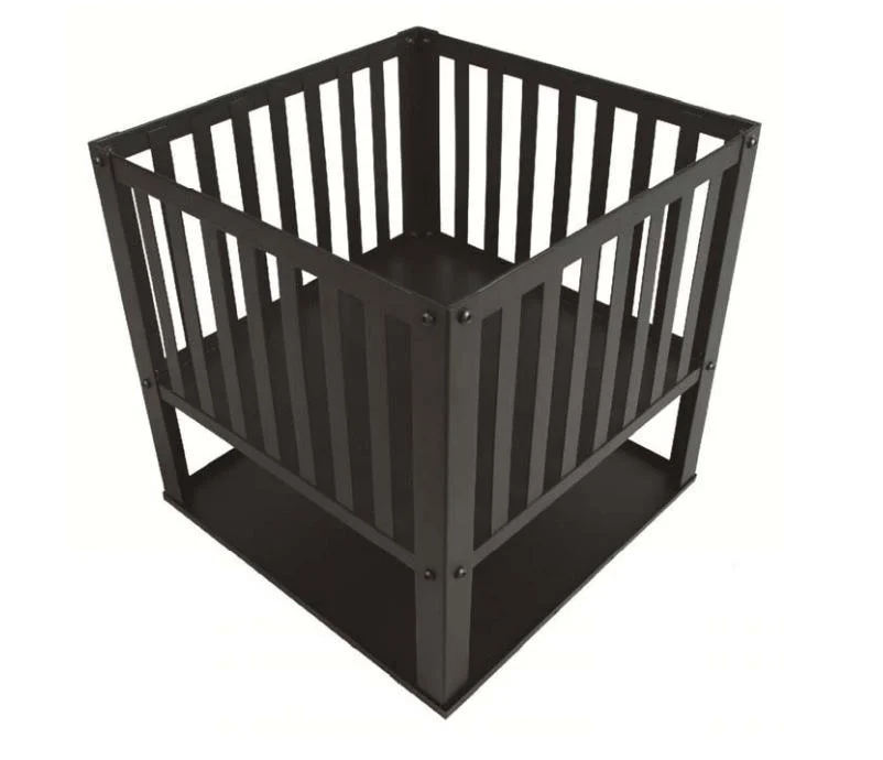 Outdoor Furniture Steel Fire Pit Tool Storage Firewood Rack Modern Design Metal Construction for Firewood Stove Brazier Heating