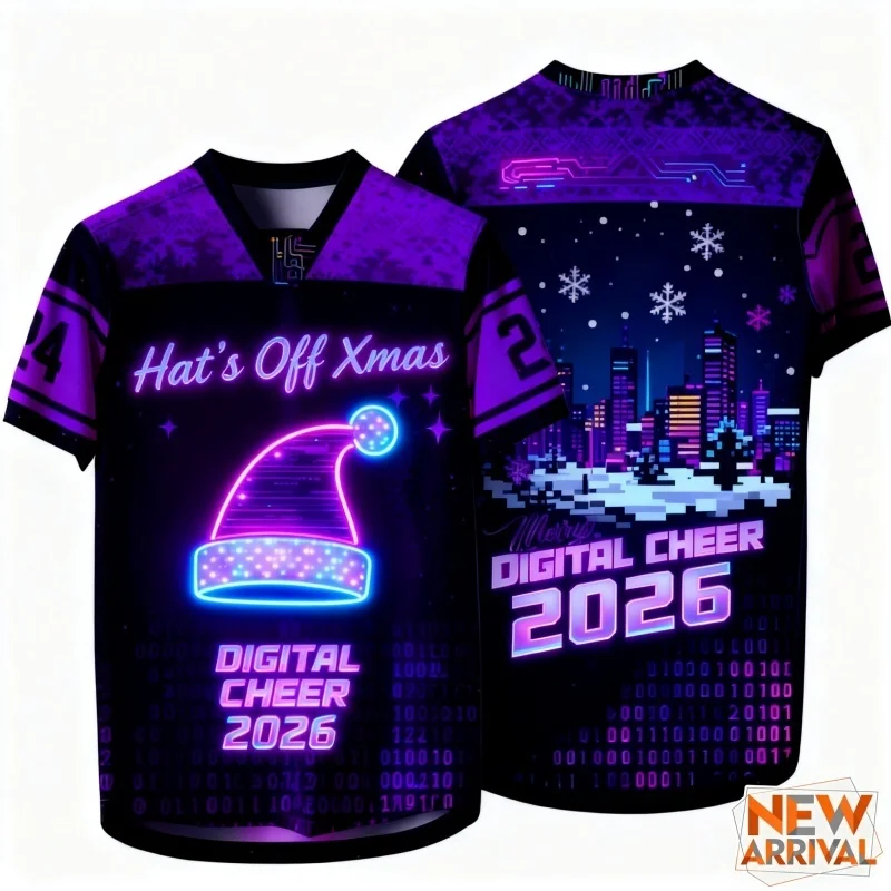 

Neon Cyber Pattern T Shirt For Men Christmas Bell Reindeer 3D Printed Tees Casual Street O-Neck Tops Short Sleeve Loose T-Shirts