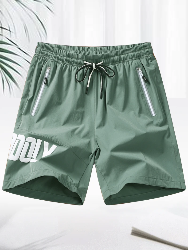 سريعة الجافة السراويل الرجال رياضة الرباط تشغيل السراويل رقيقة تنفس تمتد عداء ببطء السراويل الرجال Sweatpants الصيف سستة جيوب #6