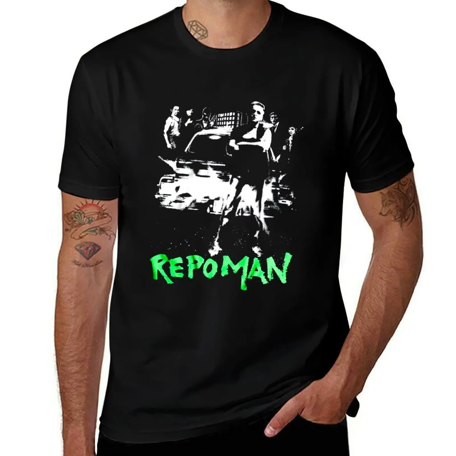 Repo Man Movie T-Shirt funny meme t-shirts blue archive Funny t-shirts men t shirts high quality