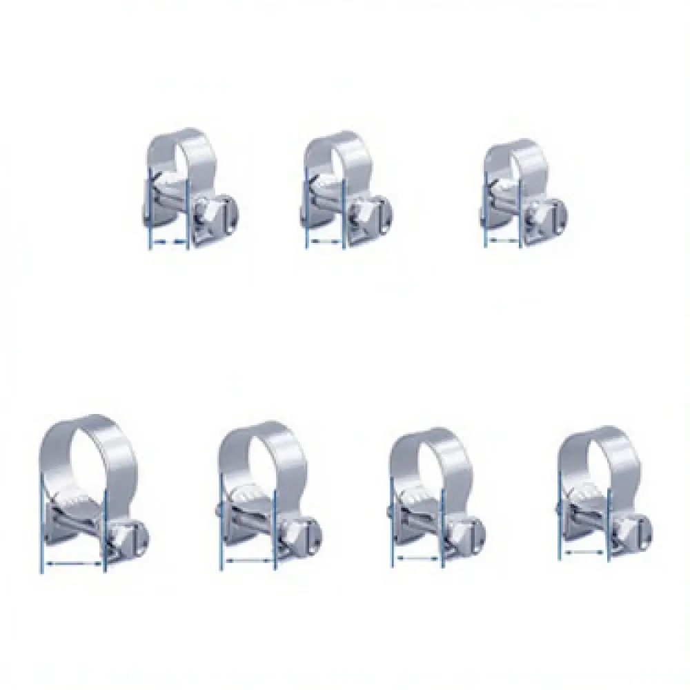 Adjustable Automotive Fuel Line Clamp Assortment Kit Stainless Steel Pipe Tube Fastener Clips For Vehicle Engine Repairing