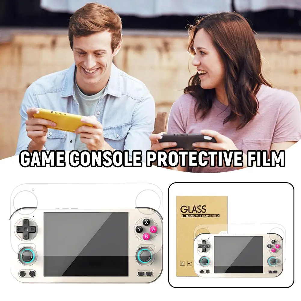 

Новая защитная пленка из закаленного стекла для игровой консоли Anbernic RG476H, устойчивая к царапинам RG476H HD стекло, полноэкранная защита