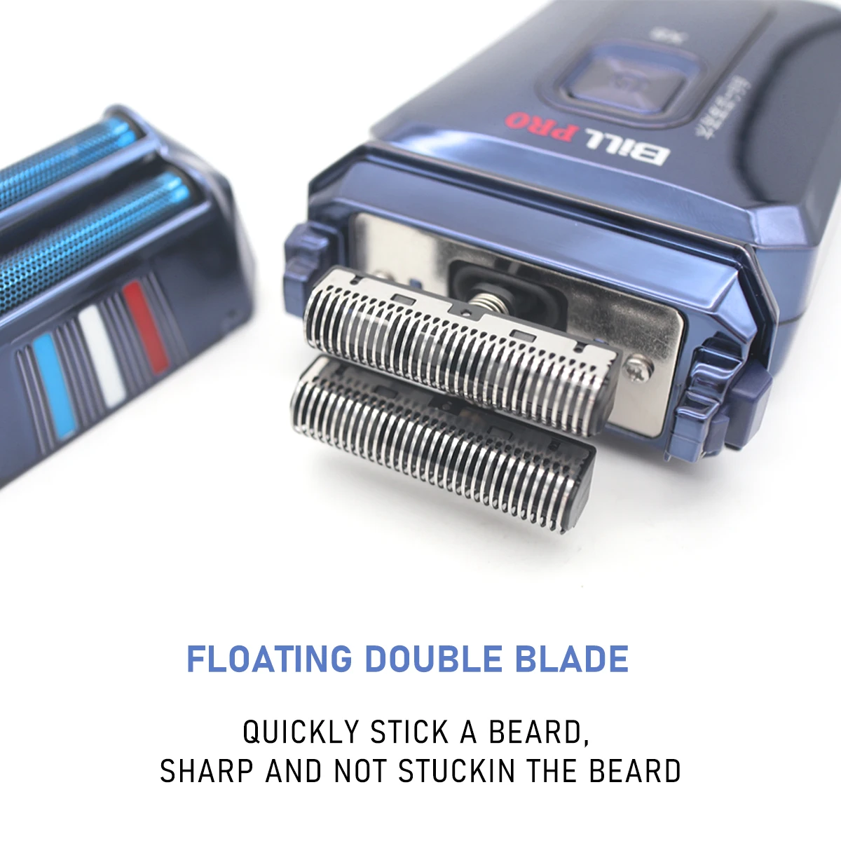 Hair Clippers Men Professional Kit DLC Blade Titanium Blue Net Double Foil 10000RPM Professional Hair Cutting Machine